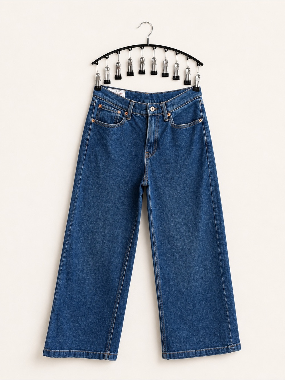 GAP Wide-Leg Jeans in Classic Blue Denim